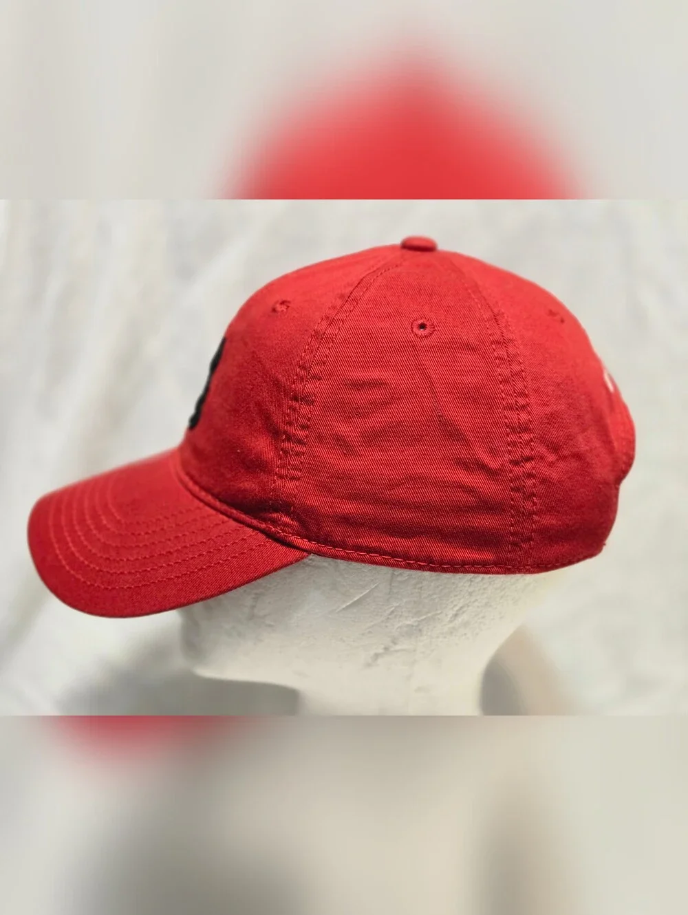 Boston University Terriers Legacy Adjustable Embroidered Logo Baseball Cap Red